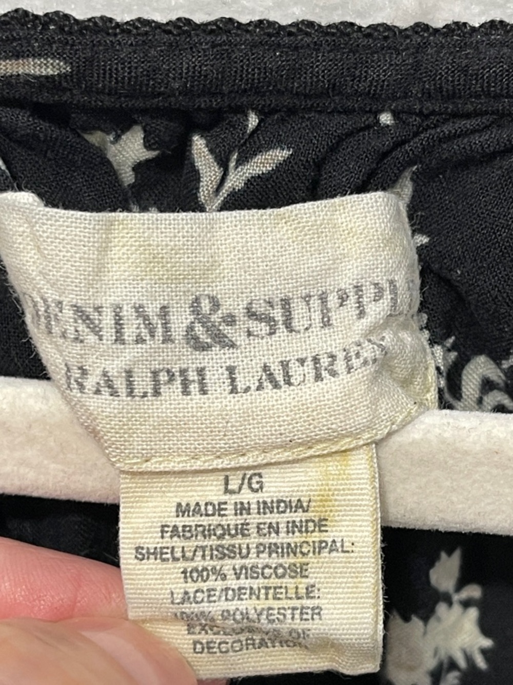 Denim & Supply Ralph Lauren Smocked Peasant Blouse Floral Boho Peasant Cottage - Picture 3 of 6